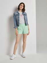 Vintage Sweatshorts met print - Vrouwen - fresh mint Vintage Sweatshorts met print - Vrouwen - fresh mint - 3 - TOM TAILOR Denim