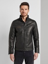 Bikerjacke aus Lederimitat - Männer - Black Bikerjacke aus Lederimitat - Männer - Black - 1 - TOM TAILOR
