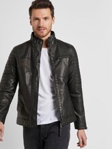 Bikerjacke aus Lederimitat - Männer - Black Bikerjacke aus Lederimitat - Männer - Black - 5 - TOM TAILOR