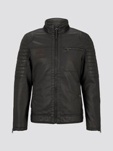 Bikerjacke aus Lederimitat - Männer - Black Bikerjacke aus Lederimitat - Männer - Black - 7 - TOM TAILOR