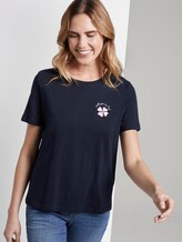T-shirt with a print - Women - Sky Captain Blue T-shirt with a print - Women - Sky Captain Blue - 5 - TOM TAILOR