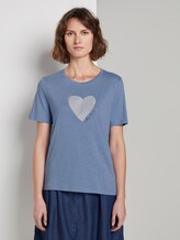 T-Shirt mit Print - Frauen - Parisienne Blue T-Shirt mit Print - Frauen - Parisienne Blue - 1 - TOM TAILOR