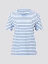 T-Shirt mit Print - Frauen - blue striped T-Shirt mit Print - Frauen - blue striped - 7 - TOM TAILOR