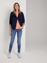 T-Shirt mit Print - Frauen - melon offwhite stripe T-Shirt mit Print - Frauen - melon offwhite stripe - 3 - TOM TAILOR