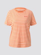 T-Shirt mit Print - Frauen - melon offwhite stripe T-Shirt mit Print - Frauen - melon offwhite stripe - 7 - TOM TAILOR