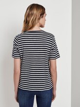 T-Shirt mit Print - Frauen - navy offwhite stripe T-Shirt mit Print - Frauen - navy offwhite stripe - 2 - TOM TAILOR
