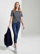 T-Shirt mit Print - Frauen - navy offwhite stripe T-Shirt mit Print - Frauen - navy offwhite stripe - 3 - TOM TAILOR