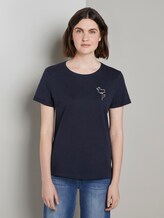 T-Shirt mit Print - Frauen - Sky Captain Blue T-Shirt mit Print - Frauen - Sky Captain Blue - 1 - TOM TAILOR