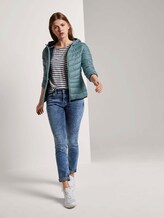 Lichtgewicht gewatteerde jas met hoodie - Vrouwen - Mineral Stone Blue Lichtgewicht gewatteerde jas met hoodie - Vrouwen - Mineral Stone Blue - 3 - TOM TAILOR Denim