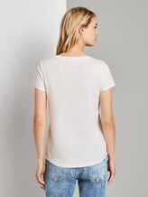 T-shirt in a twin pack - Women - Off White T-shirt in a twin pack - Women - Off White - 2 - TOM TAILOR Denim