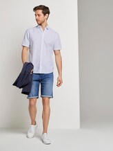 Gemustertes Kurzarm-Hemd - Männer - white navy cactus design Gemustertes Kurzarm-Hemd - Männer - white navy cactus design - 3 - TOM TAILOR