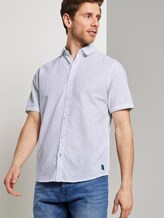 Gemustertes Kurzarm-Hemd - Männer - white navy cactus design Gemustertes Kurzarm-Hemd - Männer - white navy cactus design - 5 - TOM TAILOR