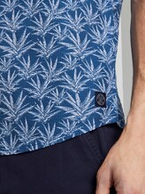 Patterned short-sleeved shirt - Men - navy white agave design Patterned short-sleeved shirt - Men - navy white agave design - 10 - TOM TAILOR