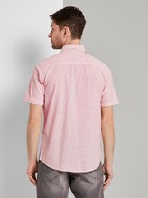Kurzarm-Hemd mit Streifenmuster - Männer - orange white stripe Kurzarm-Hemd mit Streifenmuster - Männer - orange white stripe - 2 - TOM TAILOR