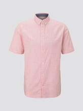 Kurzarm-Hemd mit Streifenmuster - Männer - orange white stripe Kurzarm-Hemd mit Streifenmuster - Männer - orange white stripe - 7 - TOM TAILOR
