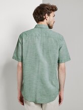 Gemustertes Kurzarm-Hemd mit Struktur - Männer - green strucure white design Gemustertes Kurzarm-Hemd mit Struktur - Männer - green strucure white design - 2 - TOM TAILOR
