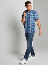 Kariertes Hemd - Männer - blue base turquoise check Kariertes Hemd - Männer - blue base turquoise check - 3 - TOM TAILOR