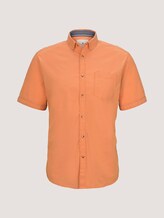 Schlichtes Kurzarm-Hemd mit Brusttasche - Männer - orange chambray Schlichtes Kurzarm-Hemd mit Brusttasche - Männer - orange chambray - 7 - TOM TAILOR