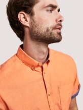 Schlichtes Kurzarm-Hemd mit Brusttasche - Männer - orange chambray Schlichtes Kurzarm-Hemd mit Brusttasche - Männer - orange chambray - 9 - TOM TAILOR