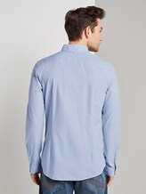 Hemd mit Leistentasche im Slim Fit - Männer - light blue white structure Hemd mit Leistentasche im Slim Fit - Männer - light blue white structure - 2 - TOM TAILOR