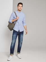 Hemd mit Leistentasche im Slim Fit - Männer - light blue white structure Hemd mit Leistentasche im Slim Fit - Männer - light blue white structure - 3 - TOM TAILOR