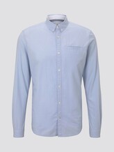 Hemd mit Leistentasche im Slim Fit - Männer - light blue white structure Hemd mit Leistentasche im Slim Fit - Männer - light blue white structure - 7 - TOM TAILOR