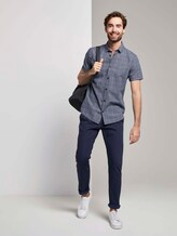Kariertes Hemd - Männer - navy structure by white check Kariertes Hemd - Männer - navy structure by white check - 3 - TOM TAILOR