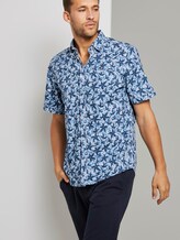 Gemustertes Hemd - Männer - white with blue flower design Gemustertes Hemd - Männer - white with blue flower design - 5 - TOM TAILOR