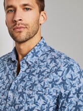 Gemustertes Hemd - Männer - white with blue flower design Gemustertes Hemd - Männer - white with blue flower design - 9 - TOM TAILOR