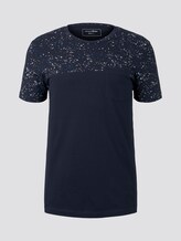T-shirt with a contrasting print - Men - Sky Captain Blue T-shirt with a contrasting print - Men - Sky Captain Blue - 7 - TOM TAILOR Denim
