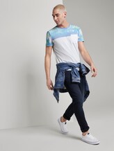 T-Shirt mit abgesetztem Print - Männer - White T-Shirt mit abgesetztem Print - Männer - White - 3 - TOM TAILOR Denim