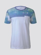 T-Shirt mit abgesetztem Print - Männer - White T-Shirt mit abgesetztem Print - Männer - White - 7 - TOM TAILOR Denim