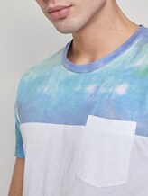 T-Shirt mit abgesetztem Print - Männer - White T-Shirt mit abgesetztem Print - Männer - White - 9 - TOM TAILOR Denim