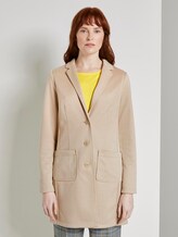 Jersey blazer coat - Women - cream toffee Jersey blazer coat - Women - cream toffee - 1 - TOM TAILOR