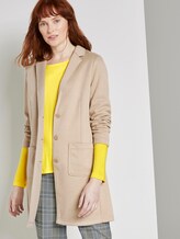 Jersey blazer coat - Women - cream toffee Jersey blazer coat - Women - cream toffee - 5 - TOM TAILOR