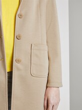 Jersey blazer coat - Women - cream toffee Jersey blazer coat - Women - cream toffee - 9 - TOM TAILOR
