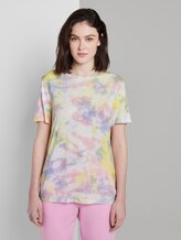 Batik T-shirt - Women - yellow rose batik print Batik T-shirt - Women - yellow rose batik print - 1 - TOM TAILOR Denim