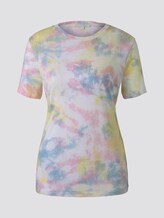 Batik T-shirt - Women - yellow rose batik print Batik T-shirt - Women - yellow rose batik print - 7 - TOM TAILOR Denim