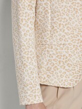 Gemusterter Blazer mit Konstraststreifen - Frauen - beige leo jacquard Gemusterter Blazer mit Konstraststreifen - Frauen - beige leo jacquard - 10 - TOM TAILOR