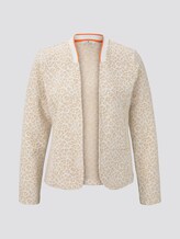 Gemusterter Blazer mit Konstraststreifen - Frauen - beige leo jacquard Gemusterter Blazer mit Konstraststreifen - Frauen - beige leo jacquard - 7 - TOM TAILOR