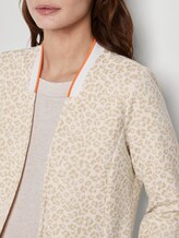 Gemusterter Blazer mit Konstraststreifen - Frauen - beige leo jacquard Gemusterter Blazer mit Konstraststreifen - Frauen - beige leo jacquard - 9 - TOM TAILOR