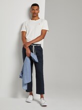 Relaxed Chinohose aus Leinengemisch mit Gürtel - Männer - Sky Captain Blue Relaxed Chinohose aus Leinengemisch mit Gürtel - Männer - Sky Captain Blue - 3 - TOM TAILOR Denim