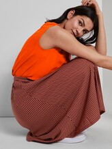 Blusen-Top mit elastischem Bund - Frauen - strong flame orange Blusen-Top mit elastischem Bund - Frauen - strong flame orange - 5 - TOM TAILOR