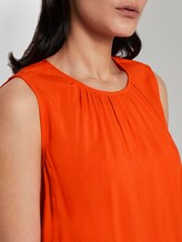 Blusen-Top mit elastischem Bund - Frauen - strong flame orange Blusen-Top mit elastischem Bund - Frauen - strong flame orange - 9 - TOM TAILOR