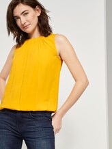 Blusen-Top mit elastischem Bund - Frauen - deep golden yellow Blusen-Top mit elastischem Bund - Frauen - deep golden yellow - 5 - TOM TAILOR