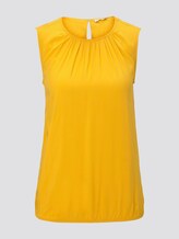 Blusen-Top mit elastischem Bund - Frauen - deep golden yellow Blusen-Top mit elastischem Bund - Frauen - deep golden yellow - 7 - TOM TAILOR