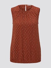 Blusen-Top mit elastischem Bund - Frauen - brown geometric design Blusen-Top mit elastischem Bund - Frauen - brown geometric design - 7 - TOM TAILOR