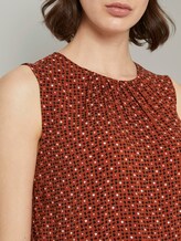Blusen-Top mit elastischem Bund - Frauen - brown geometric design Blusen-Top mit elastischem Bund - Frauen - brown geometric design - 9 - TOM TAILOR