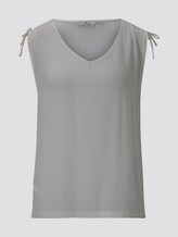 Ärmellose Bluse mit Schulterdetail - Frauen - Whisper White Ärmellose Bluse mit Schulterdetail - Frauen - Whisper White - 7 - TOM TAILOR