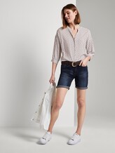 Gemusterte Bluse im Loose Fit - Frauen - white geometric design Gemusterte Bluse im Loose Fit - Frauen - white geometric design - 3 - TOM TAILOR